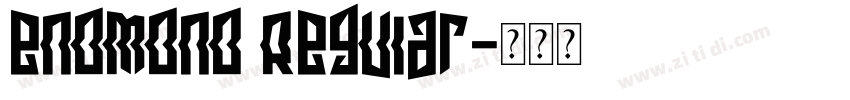 enoMono Regular字体转换